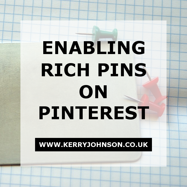 Enabling Rich Pins on Pinterest